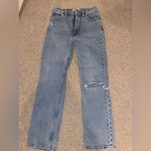 Abercrombie Curve Love Ankle Straight Jeans